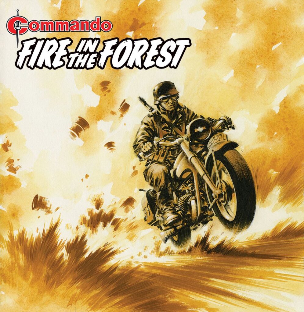 Commando 5646: Silver Collection: Fire in the Forest - cover by Ian Kennedy - Full