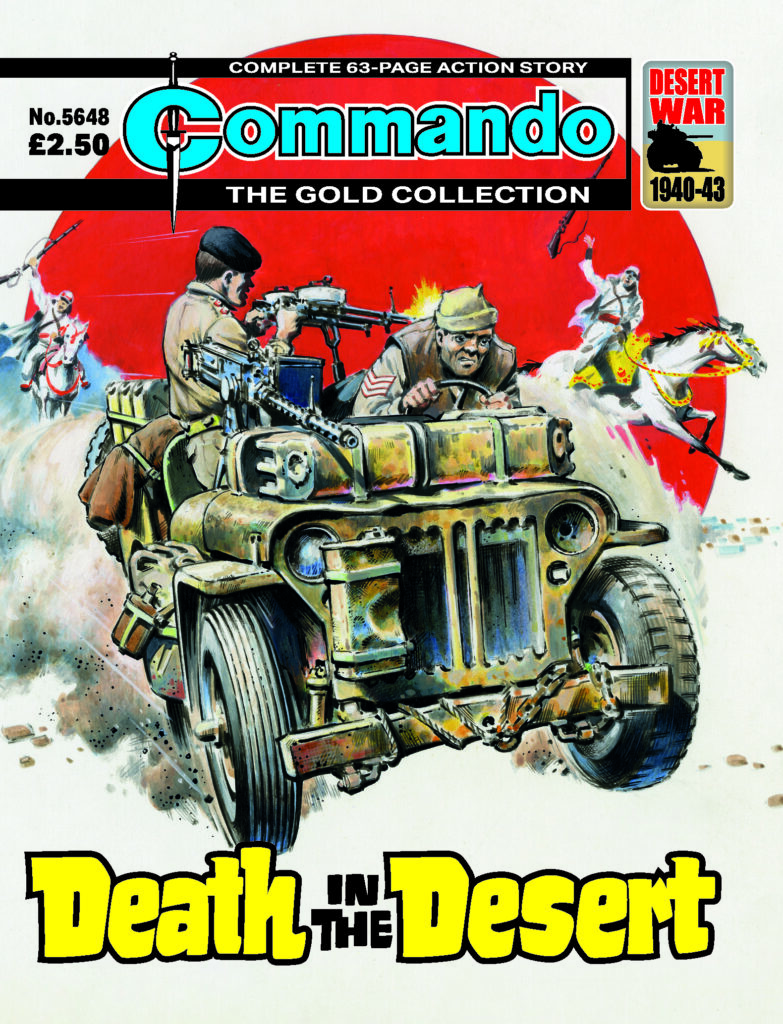 Commando 5648: Gold Collection: Death in the Desert - Cover by Jeff Bevan
