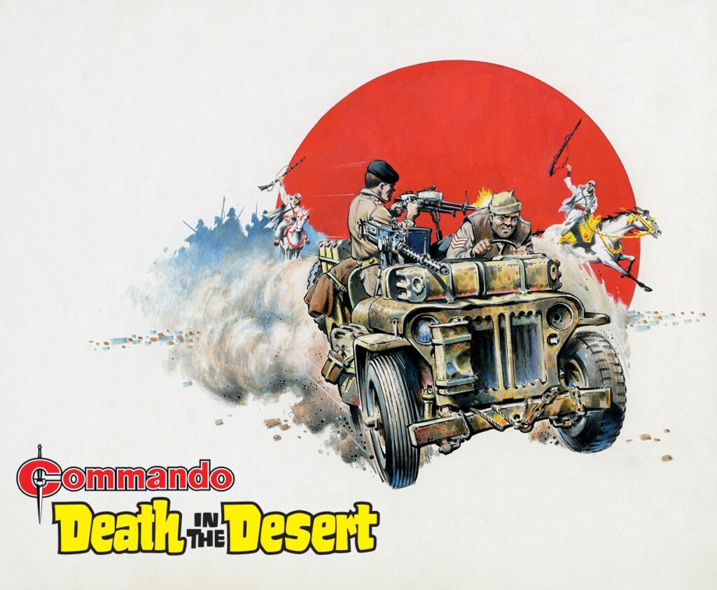 Commando 5648: Gold Collection: Death in the Desert - Cover by Jeff Bevan Full