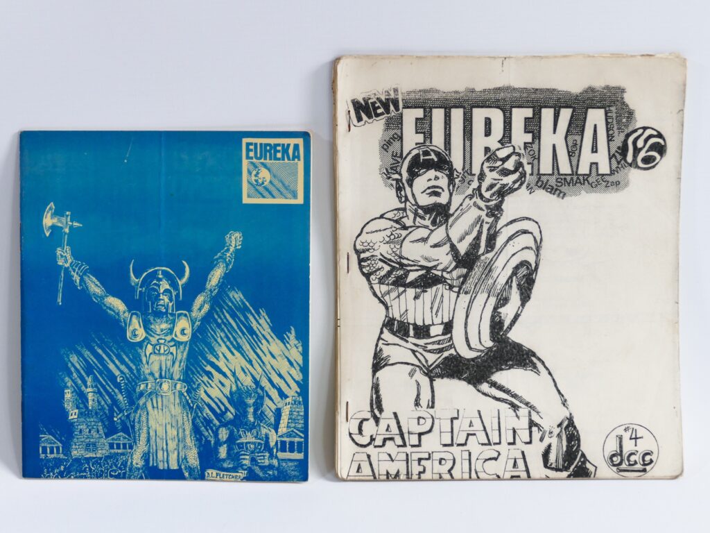 Issues of the 1960s comic fanzine Eureka
