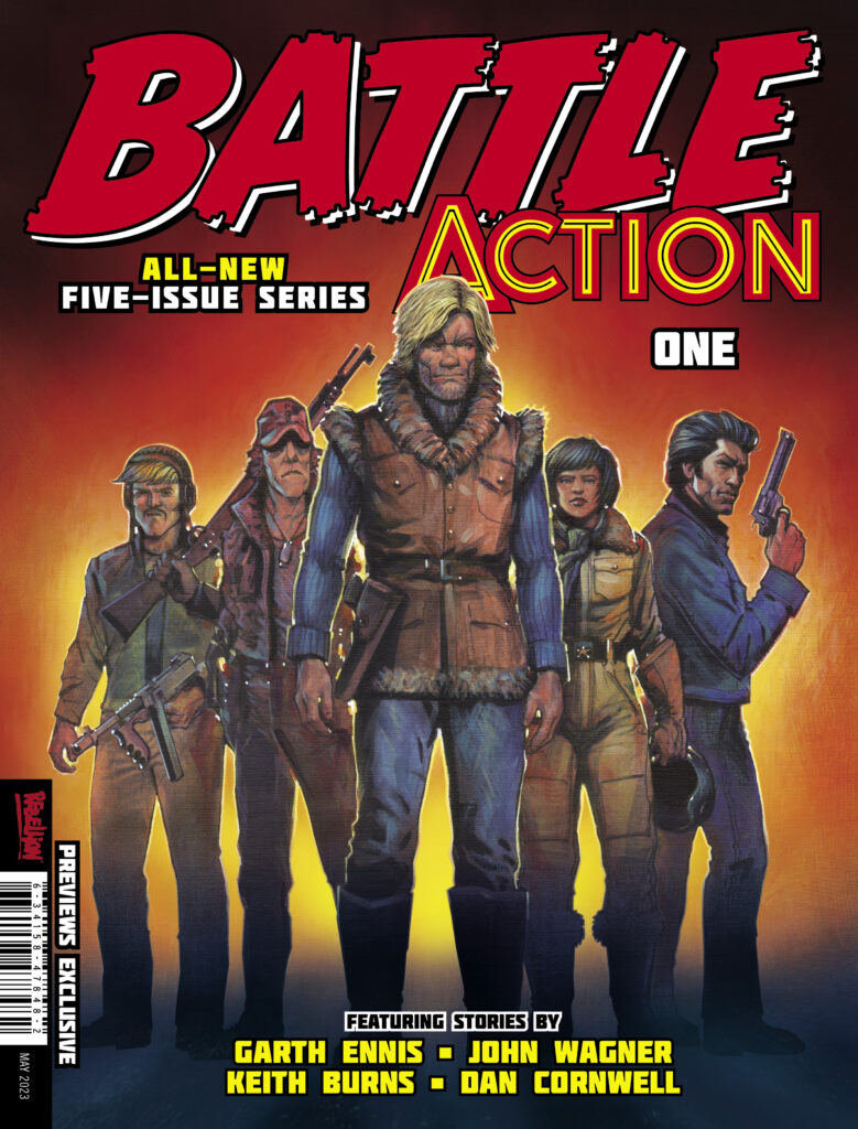 Battle Action Issue One (2023) - comic shop exclusive cover by John Higgins