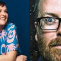 Comedienne Josie Long and comedian and comic creator Frankie Boyle