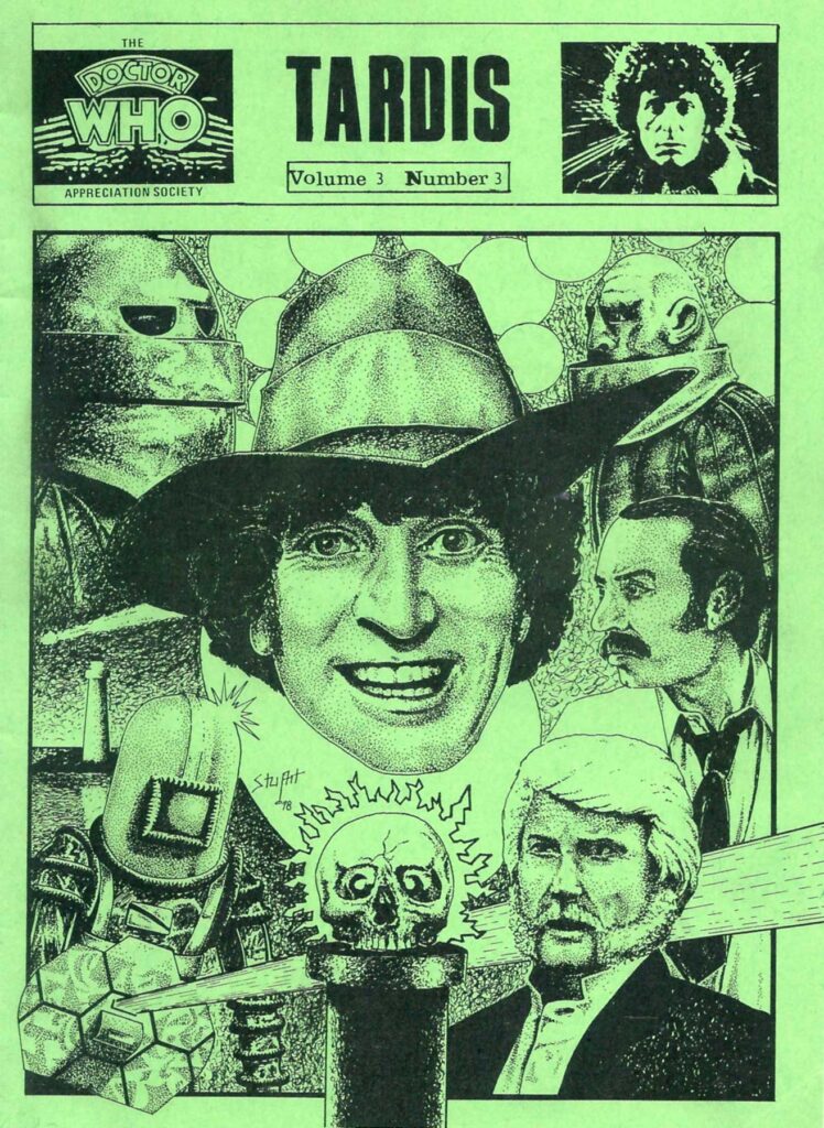 Doctor Who Appreciation Society TARDIS Volume 3 No. 3 - art by Stuart Glazebrook - May 1978