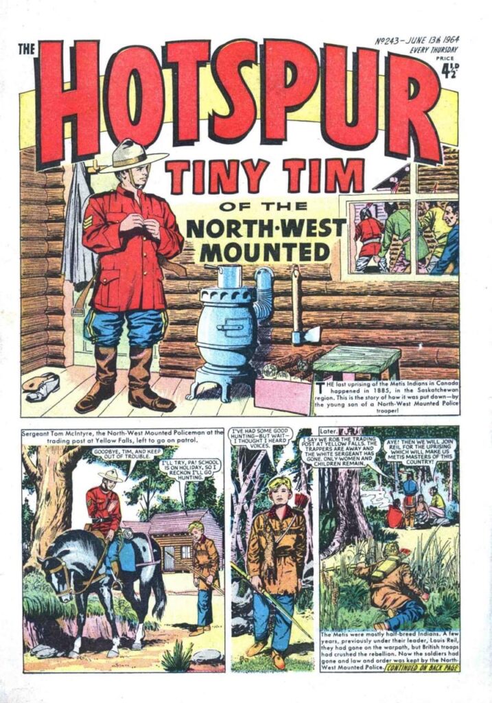 The Hotspur No. 243, cover dated 13th June 1964