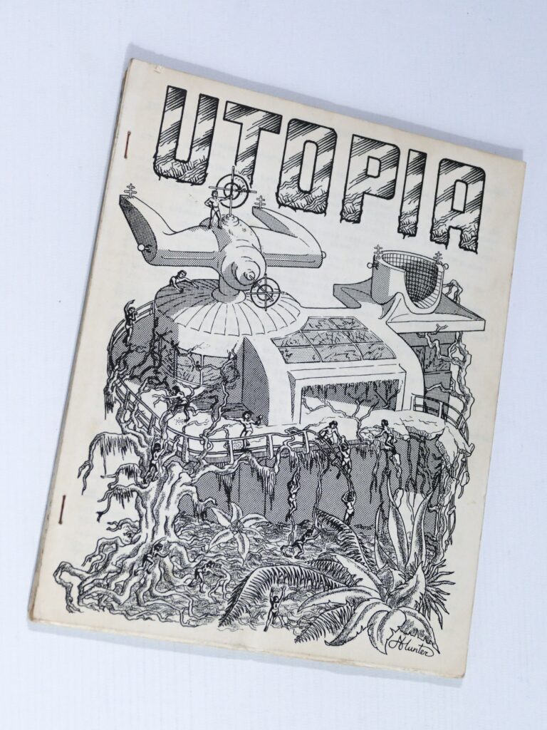Utopia/Valhalla #1 Cover (1970) - zine featuring first published work of Alan Moore