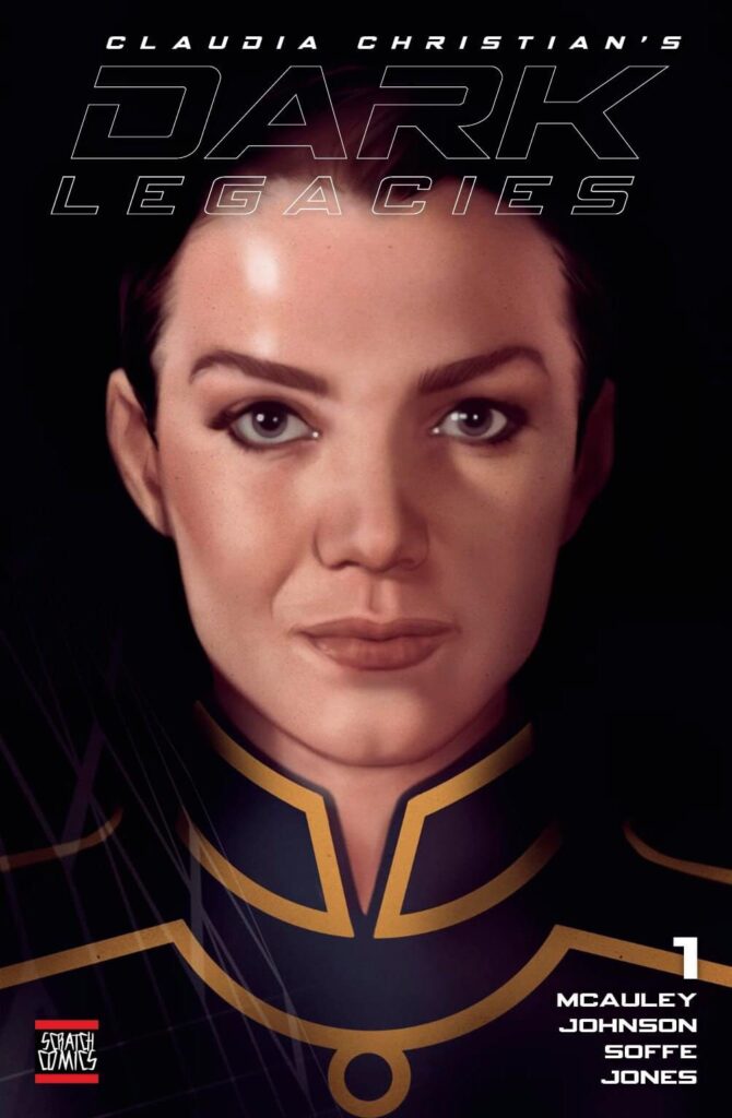Claudia Christian’s Dark Legacies #1 Cover B by Ben Oliver, Logo & design by Andy Bloor