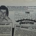 THE CRUNCH, cover dated 26th May 1979 - The Crunch Question featuring Agony Uncle (Euan Kerr)