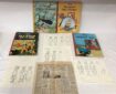 Tintin Figures Sketches and early albums. Dated 1953. Sold by Hawleys Fine Art & Antiques 2023