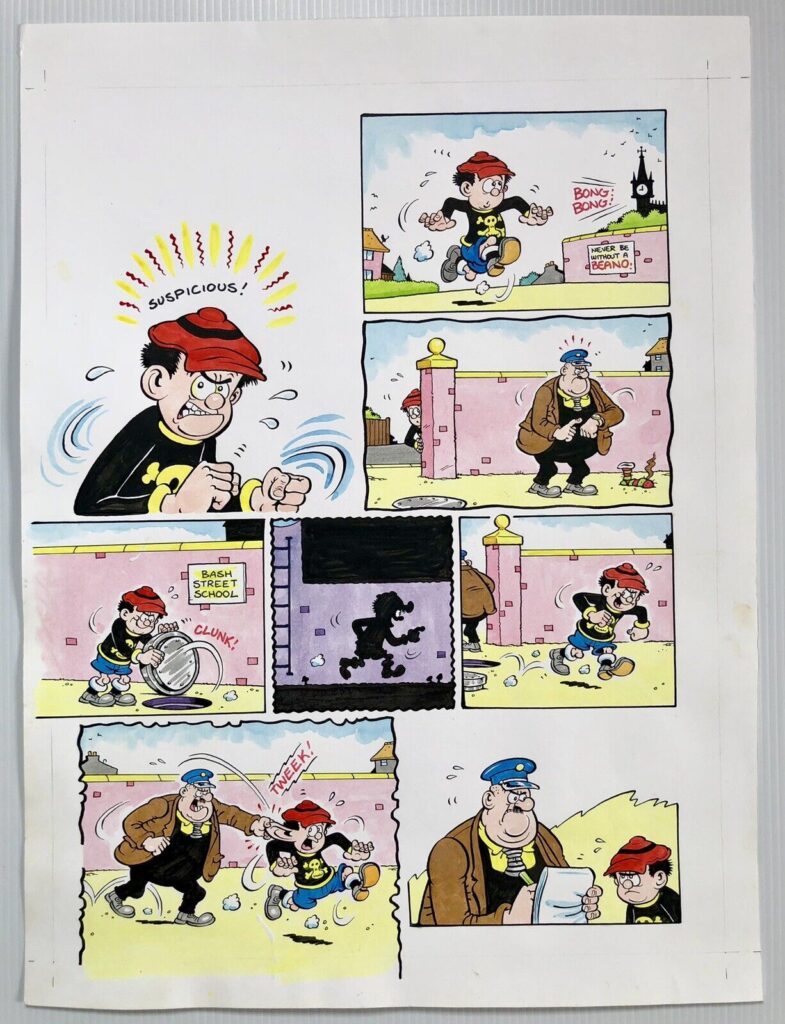 "The Bash Street Kids" art for The Beano by Tom Paterson (2010) © DC Thomson Media