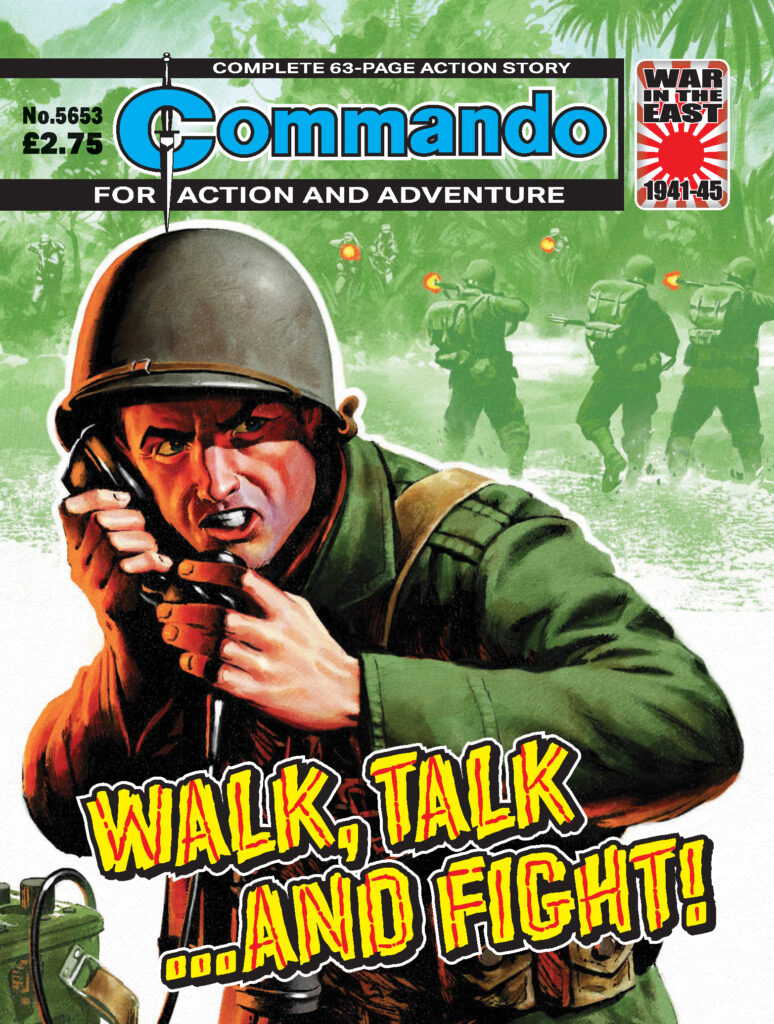 Commando 5653: Action and Adventure: Walk, Talk… and Fight! - Cover by Neil Roberts