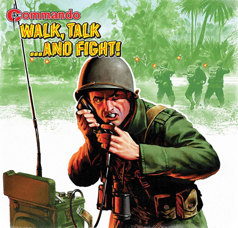 Commando 5653: Action and Adventure: Walk, Talk… and Fight! - Cover by Neil Roberts