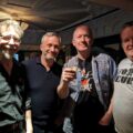 Enniskillen Comic Fest 2023 - James Bacon with Hibernia Comics David McDonald, Garth Ennis and event organiser Paul Trimble