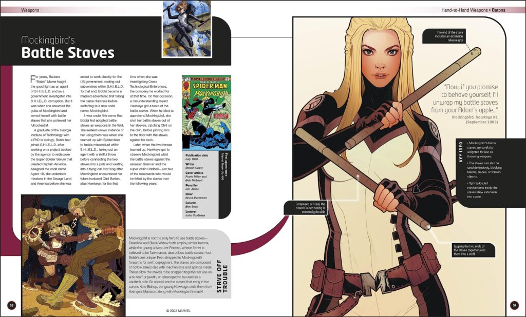 Marvel Arms and Armour: The Mightiest Weapons and Technology in the Universe - Sample Spread