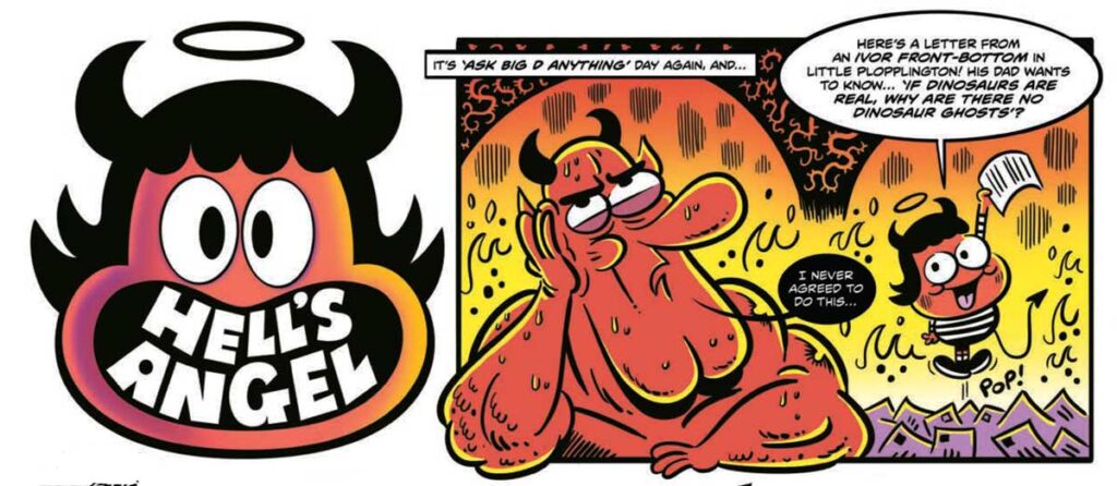 MOnster Fun #8 - “Hell's Angel” by Chris Garbutt, one of Monster Fun's strongest assets, Chris Garbutt displaying a clear understanding of writing for younger readers