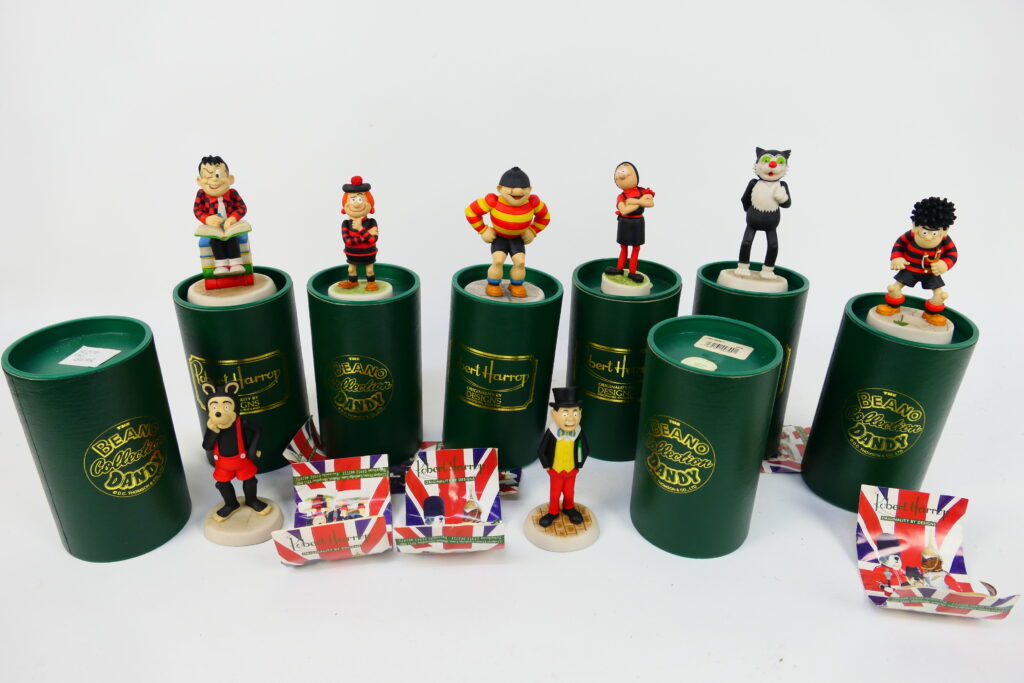 Robert Harrop boxed Beano Dandy Collection figures comprising Lord Snooty, Roger The Dodger, Dennis The Menace, Minnie The Minx, Beryl The Peril, Korky The Cat and similar