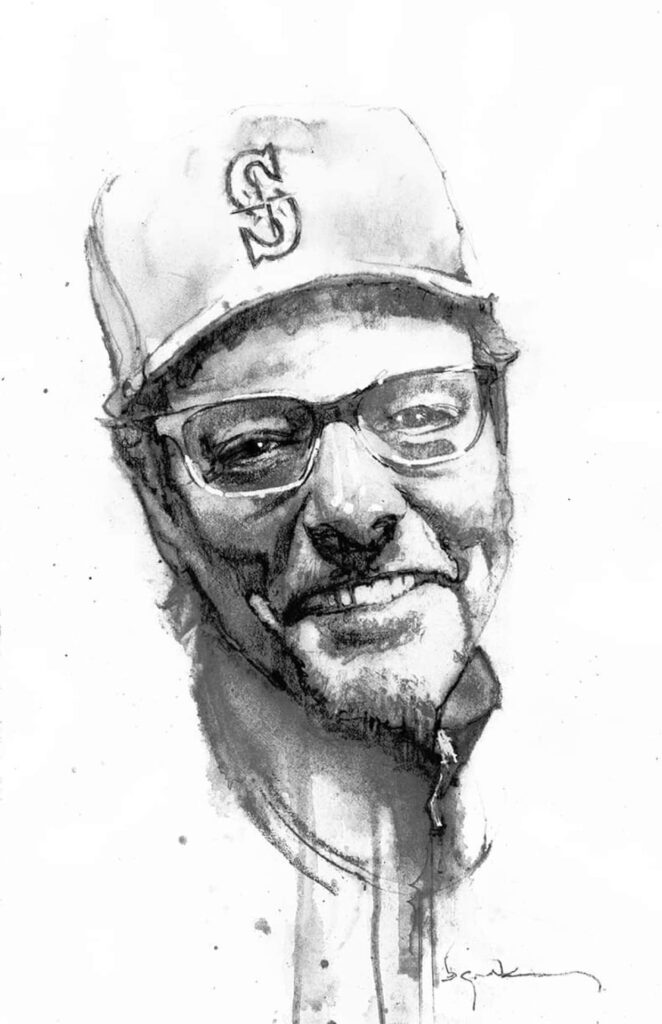The brilliant Bill Sienkiewicz drew this incredible portrait of Tim Sale, which brought a smile to the artist’s face, shortly before he passed in 2022