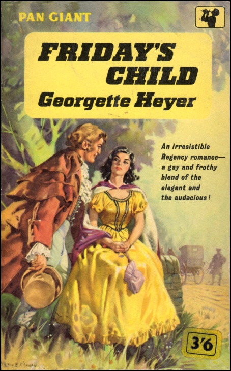 Friday's Child by Georgette Heyer - cover art by James E McConnell (Pan Books)