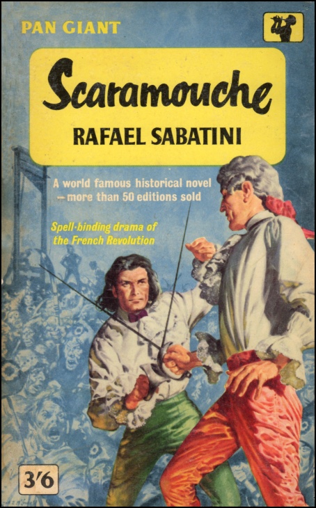 Scaramouche by Raphael Sabatini - cover art by James E McConnell (Pan Books)
