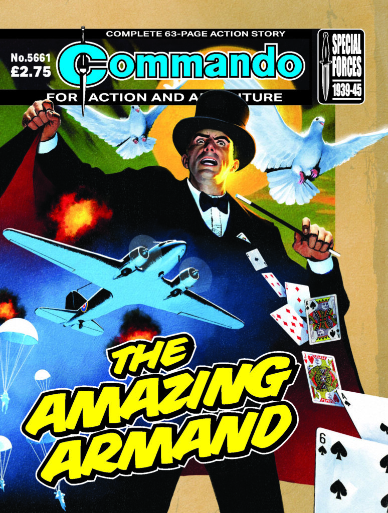 Commando 5661: Action and Adventure – The Amazing Armand - cover by Neil Roberts