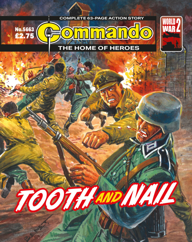Commando 5663: Home of Heroes – Tooth and Nail - cover by Manuel Benet