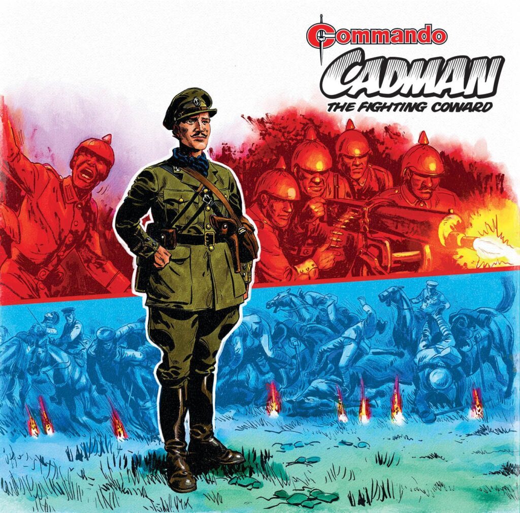 Commando 5665: Action and Adventure: Cadman – The Fighting Coward Cover by Mike Dorey & Neil Roberts 