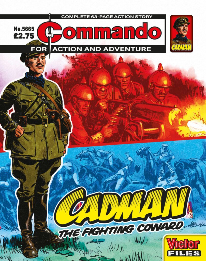 Commando 5665: Action and Adventure: Cadman – The Fighting Coward Cover by Mike Dorey & Neil Roberts 