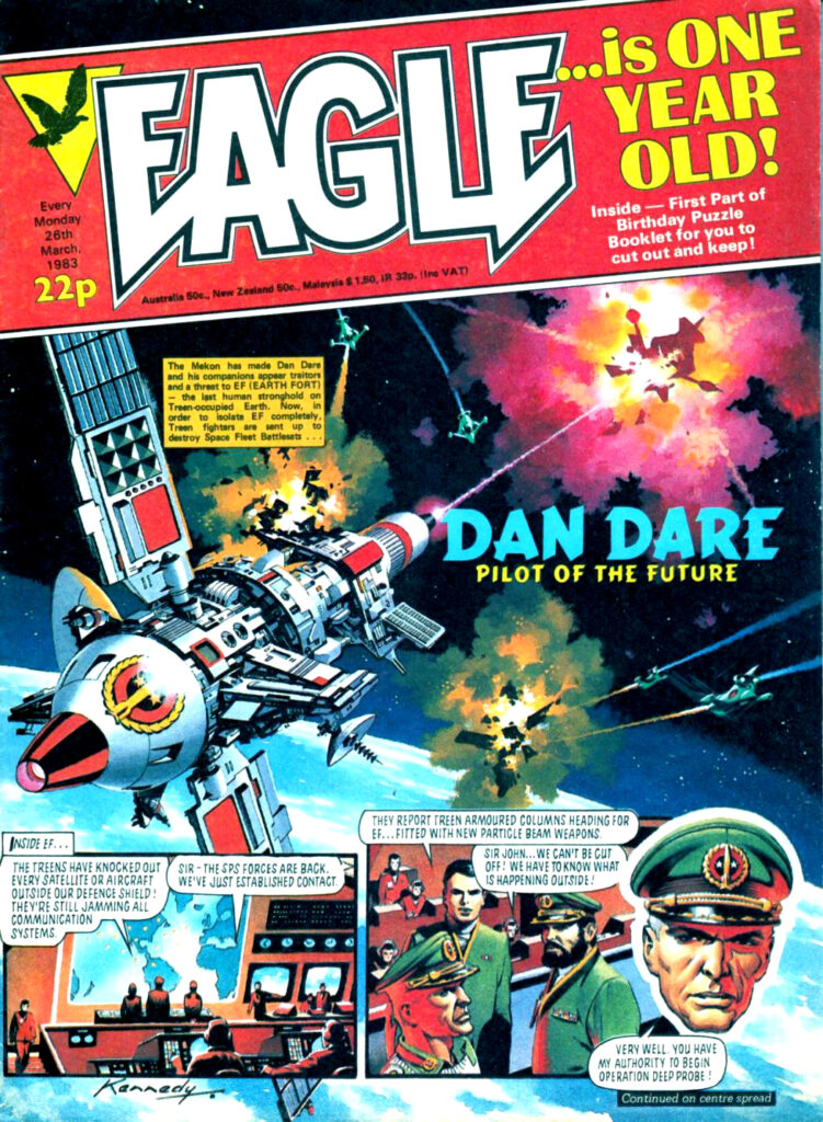 EAGLE Issue 53, cover dated 26th March 1983 - cover by Ian Kennedy
