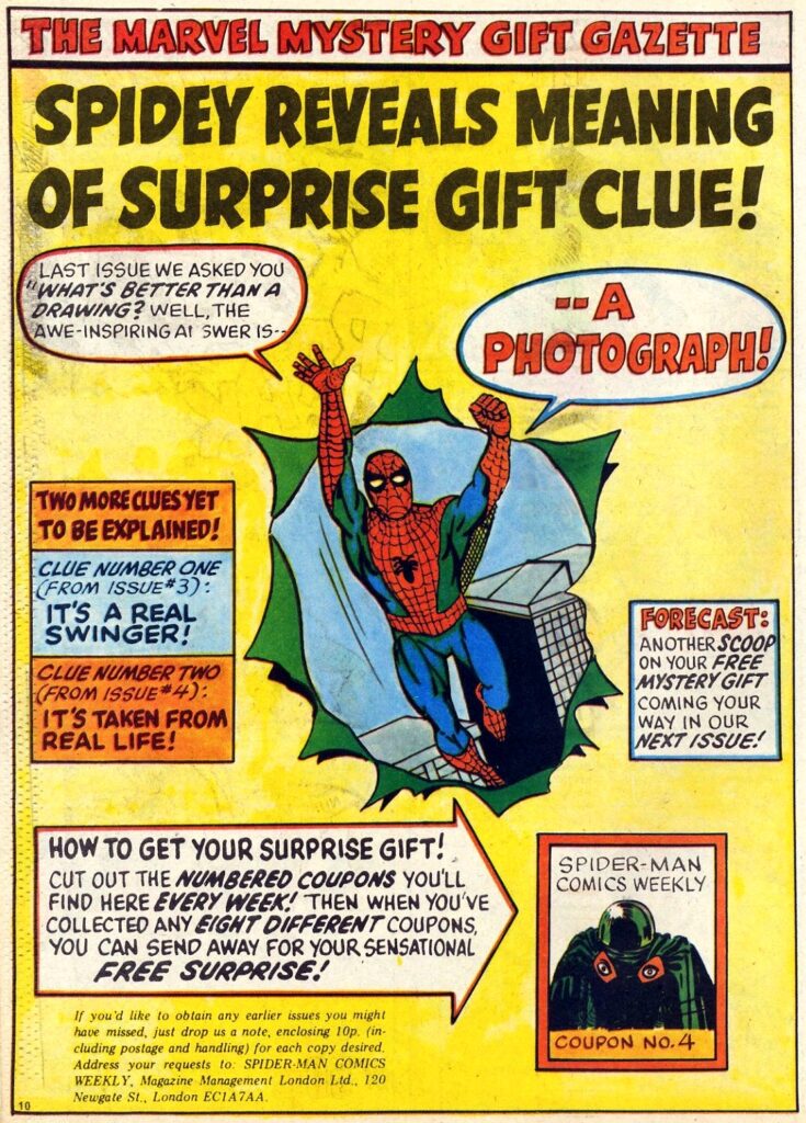 Spider-Man Comics Weekly No. 6 - Free Gift Promotion