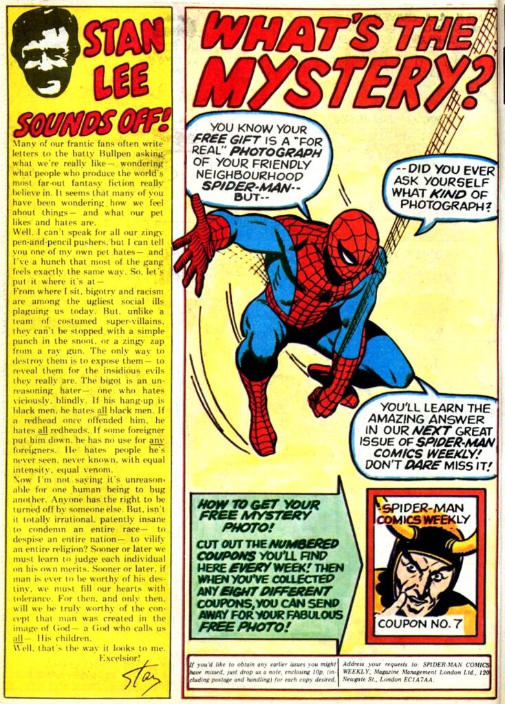 Spider-Man Comics Weekly No. 8 - Stan Lee Sounds Off