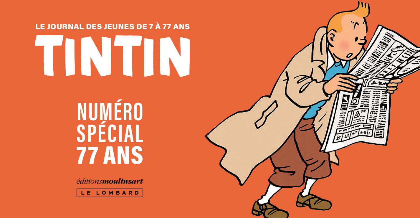 Moulinsart Le Journal Tintin spécial 77 ans (Paperback edition)  9782808210218