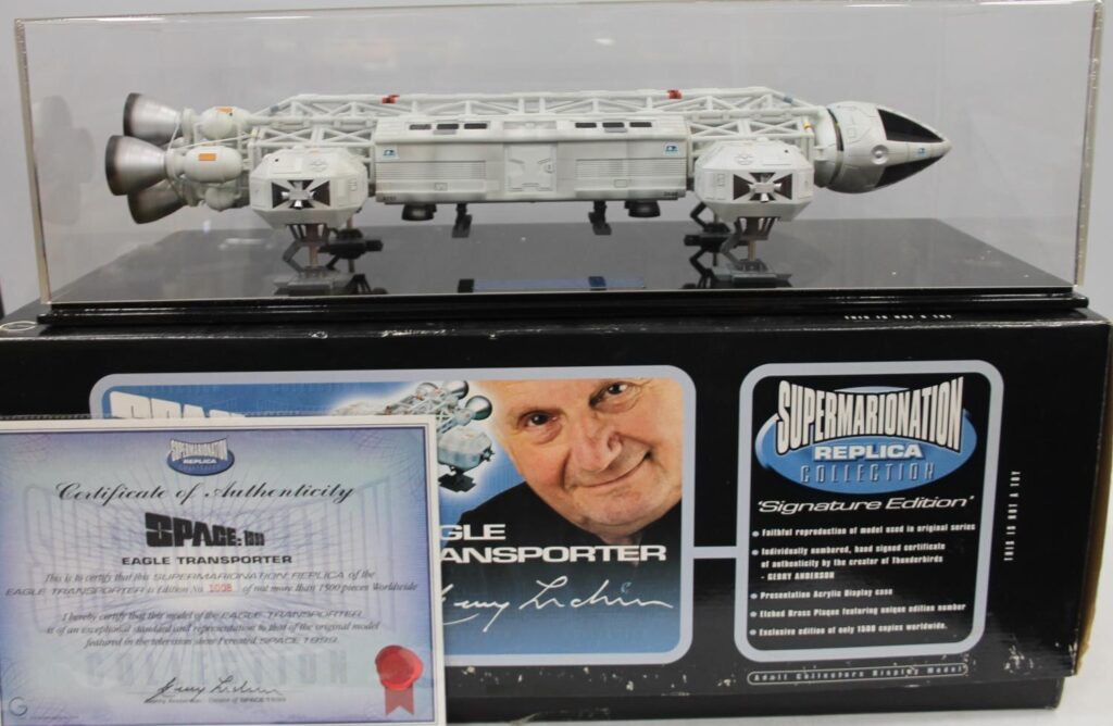 Space: 1999 boxed, limited edition die-cast Signature Edition Eagle Transporter offered in the Thomson Roddick Callan - 3rd August 2023
