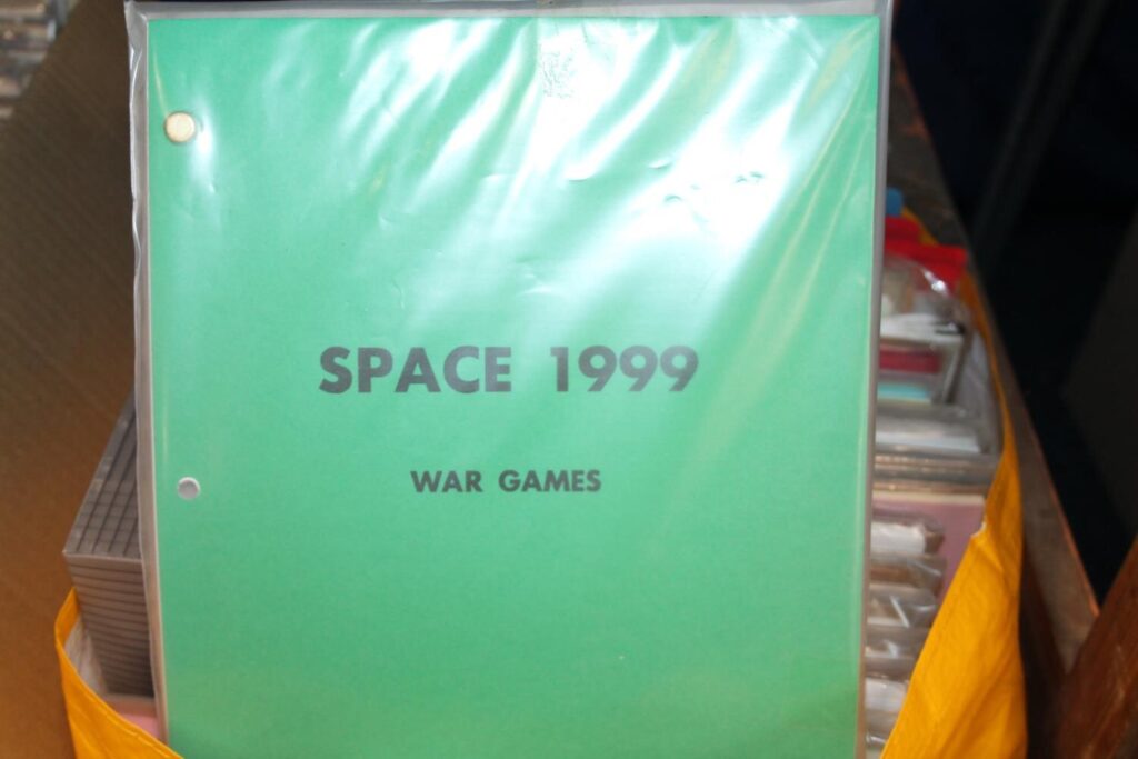 Bag containing a quantity of scripts to include Space 1999 War Games, Alpha Child and others offered in the Thomson Roddick Callan - 3rd August 2023