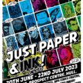 Just Paper & Ink Exhibition Poster 2023