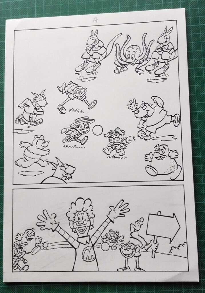 Ronald McDonald and Friends comic strip by Lew Stringer (2003)