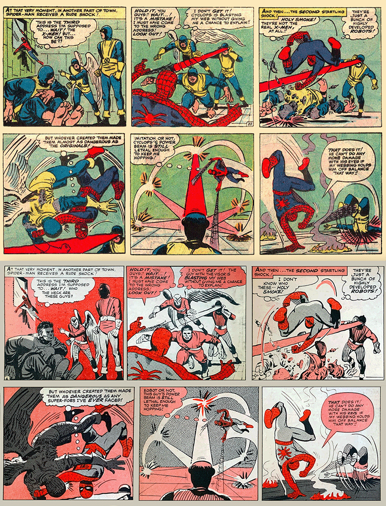 The X-Men are excised from Spider-Man Comics Weekly No.10 The end result was... interesting...