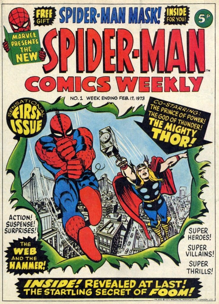 Spider-Man Comics Weekly No. 1 cover dated February 17th 1973