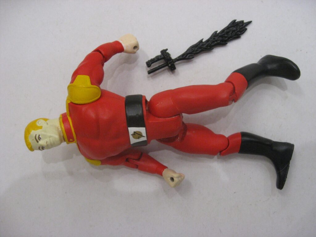 Galoob 1986 Defenders of the Earth Flash Gordon prototype figure. Image with thanks to Gerald Edwards