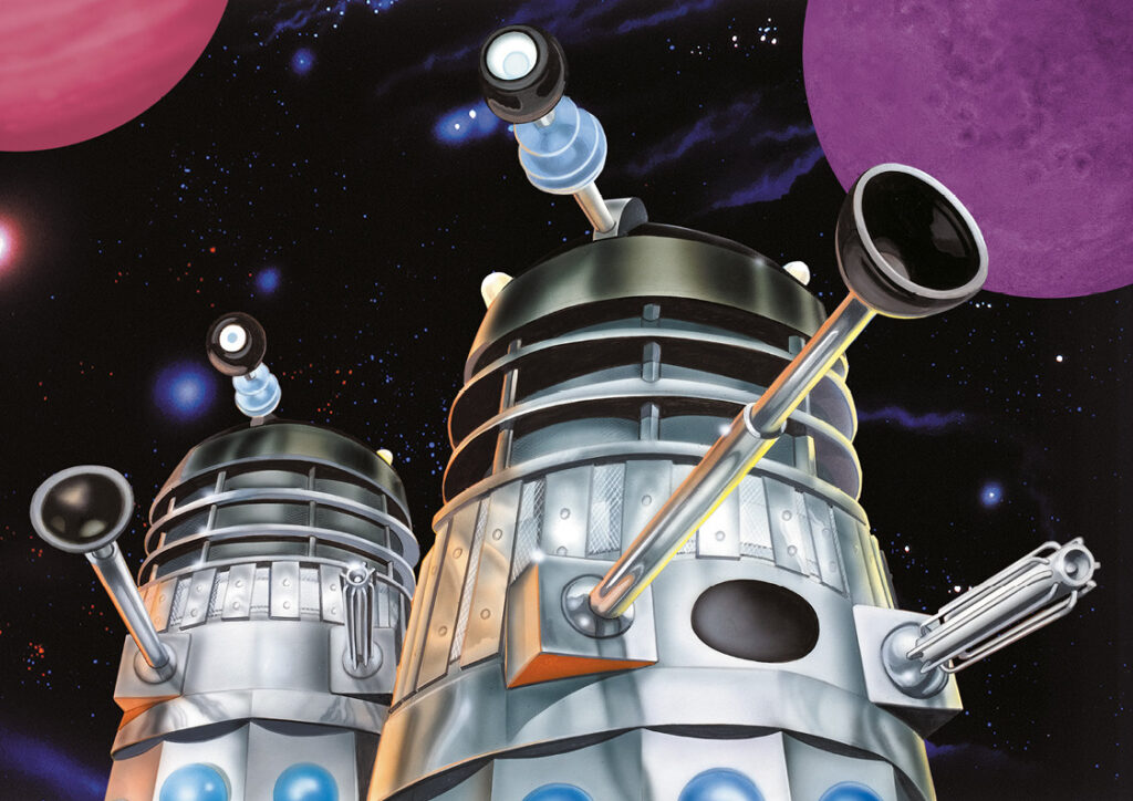 Classic Doctor Who Limited Edition Art Calendar 2024 - Art by Andrew Skilleter