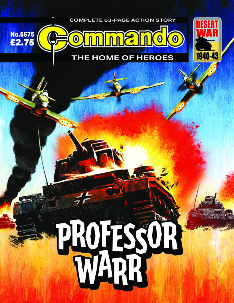 Commando 5675: Home of Heroes: Professor Warr - cover by Neil Roberts