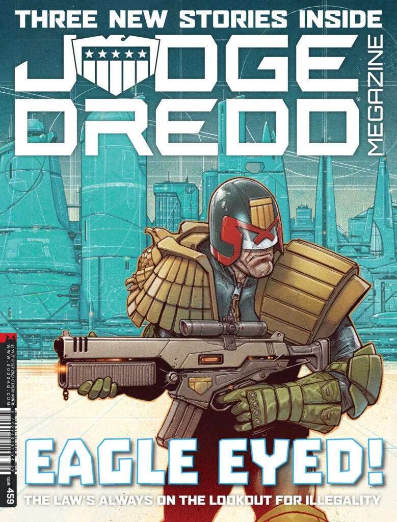 Judge Dredd Megazine 459 - Cover by Dylan Teague