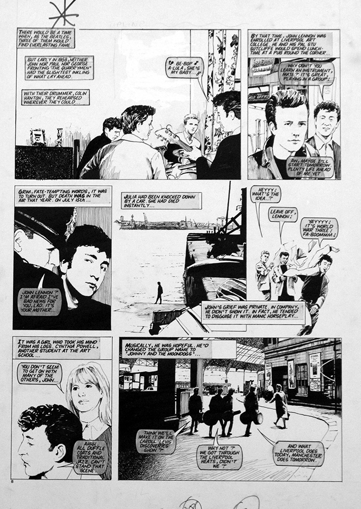 "The Beatles Story" original art by Arthur Ranson (Page 7)