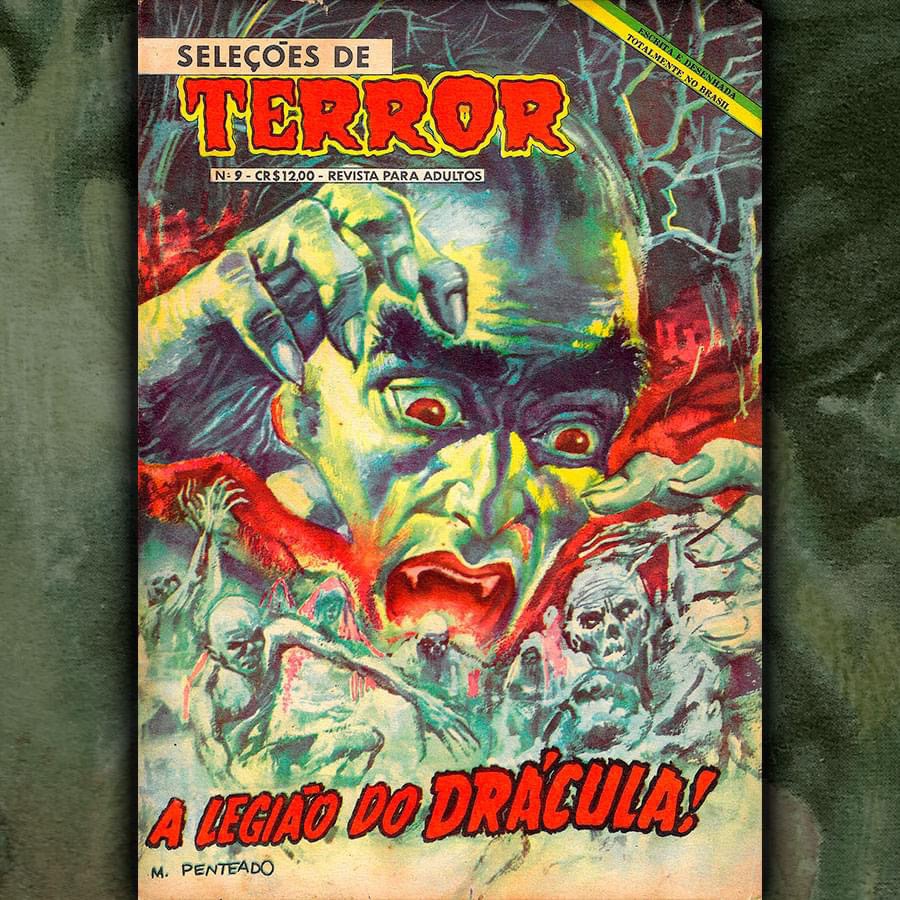 Selections of Terror #45. Artists: Miguel Penteado & Jayme Cortez. Published by Outubro, Brazil 1955