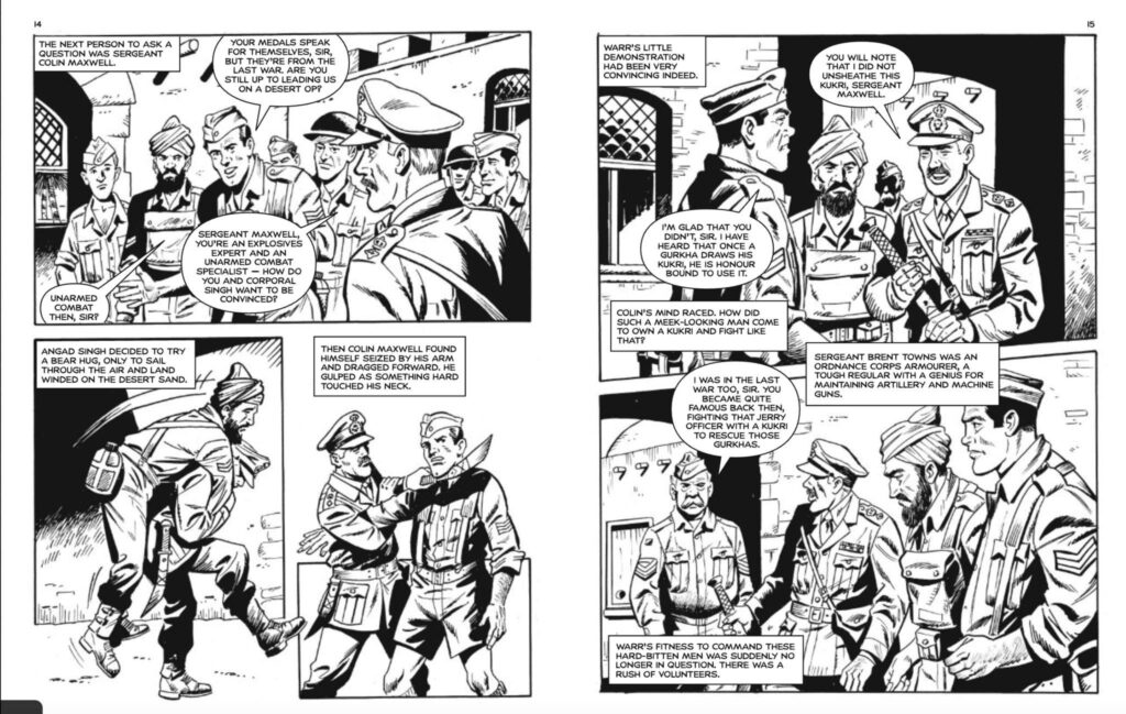 Commando 5675: Home of Heroes: Professor Warr - art by Jaume Forns