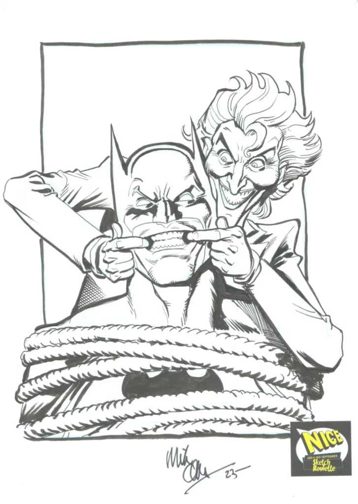NICE Auction 2023 - Batman and Joker by Mike Collins