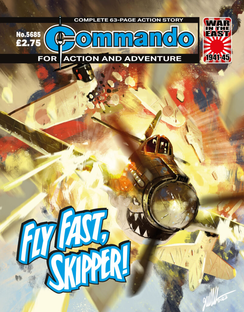 Commando 5685: Fly Fast, Skipper! | Cover: Guillermo Galeote
