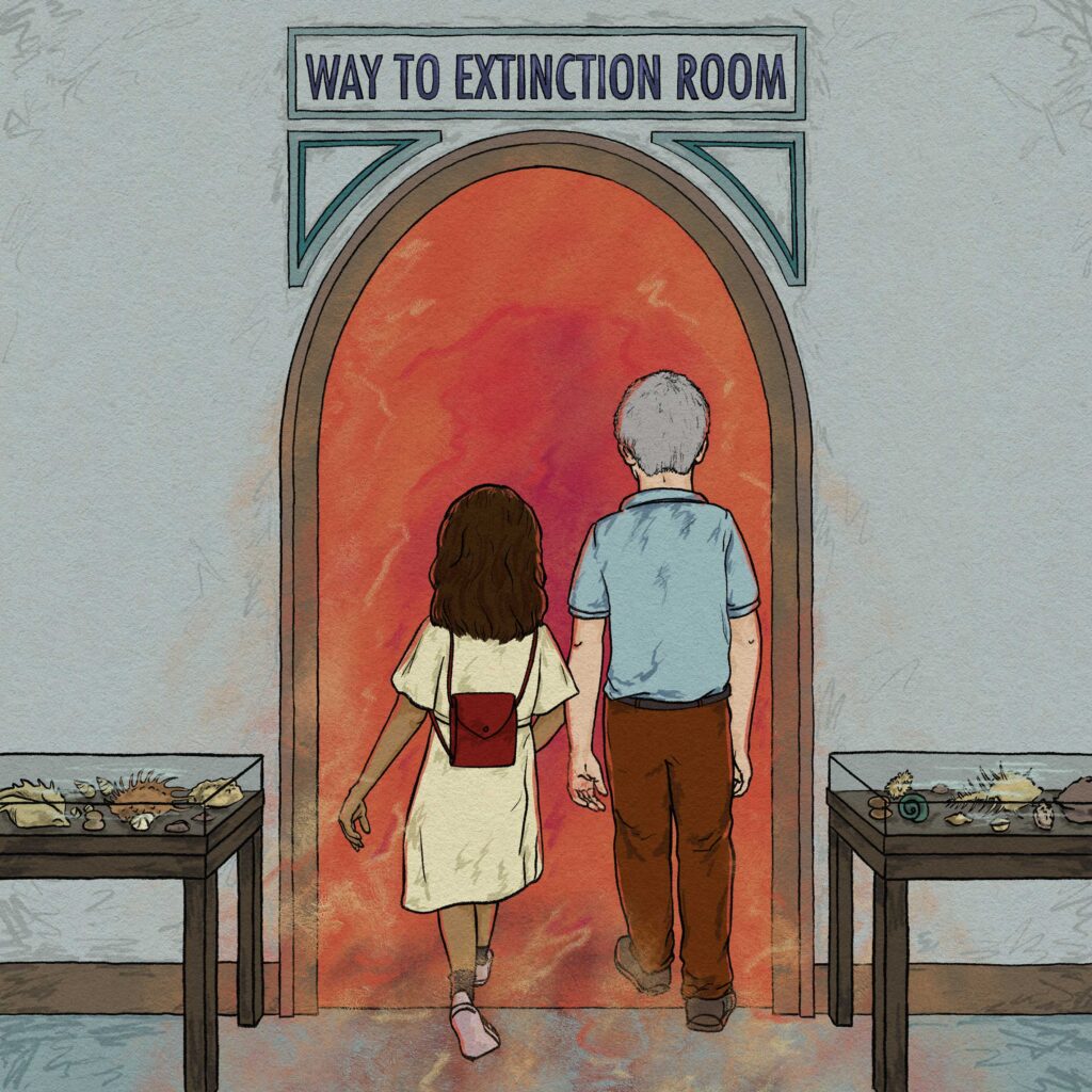 Constrain Climate Comics - The Extinction Room by Sayra Begum