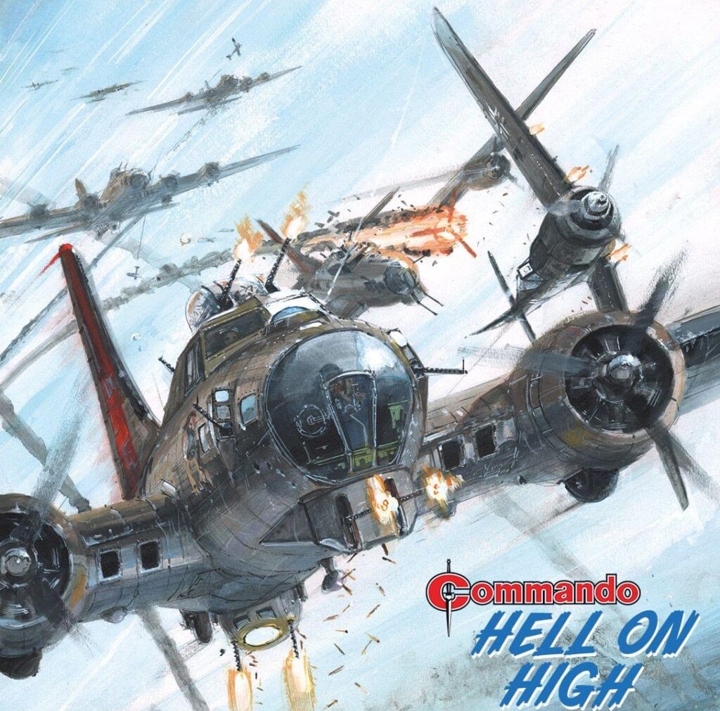 Commando 5677: Action and Adventure: Hell on High - cover by Keith Burns - Full