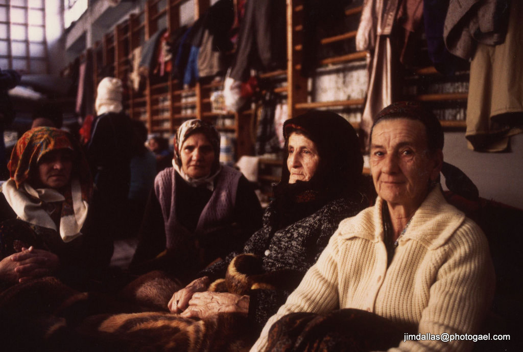 Bosnian Refugee Camp, 1992. Photo by Jim Dallas aka Photogael