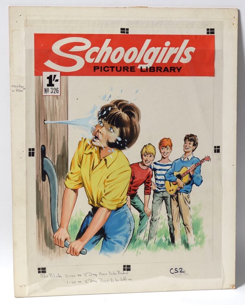 School Girls Picture Library, No. 326 "Roma's Ragamuffins" cover art  | Peter Hansen Collection
