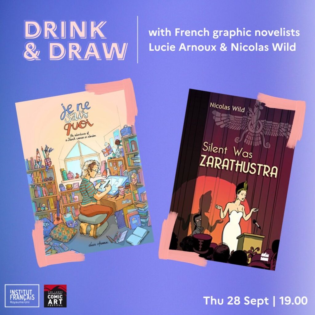 French Comics Drink and Draw with Lucie Arnoux and Nicolas Wild